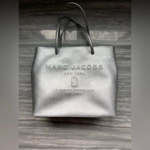 Marc Jacobs large silver tote